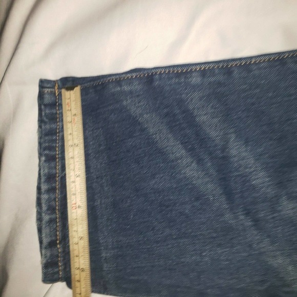 Zara Basic Denim Heritage Z1975 Distressed Straight Jeans Size 10‎ - Picture 4 of 11